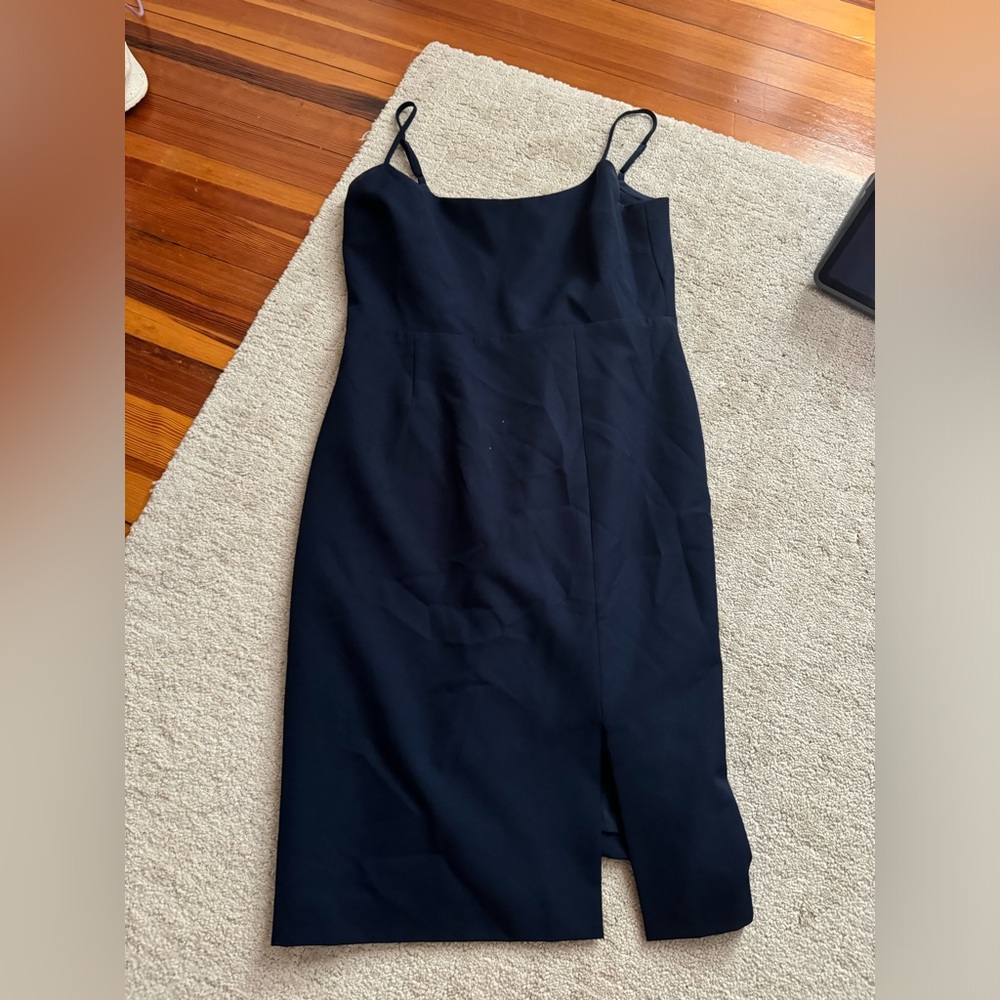 WAYE blue dress with slit in it size M